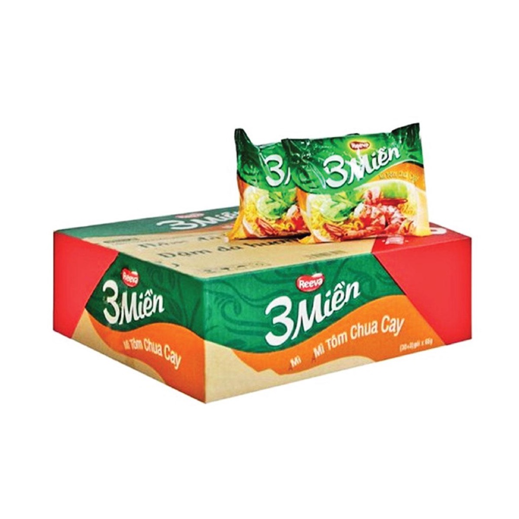 Mì 3 Miền Tôm Chua Cay gói 65g