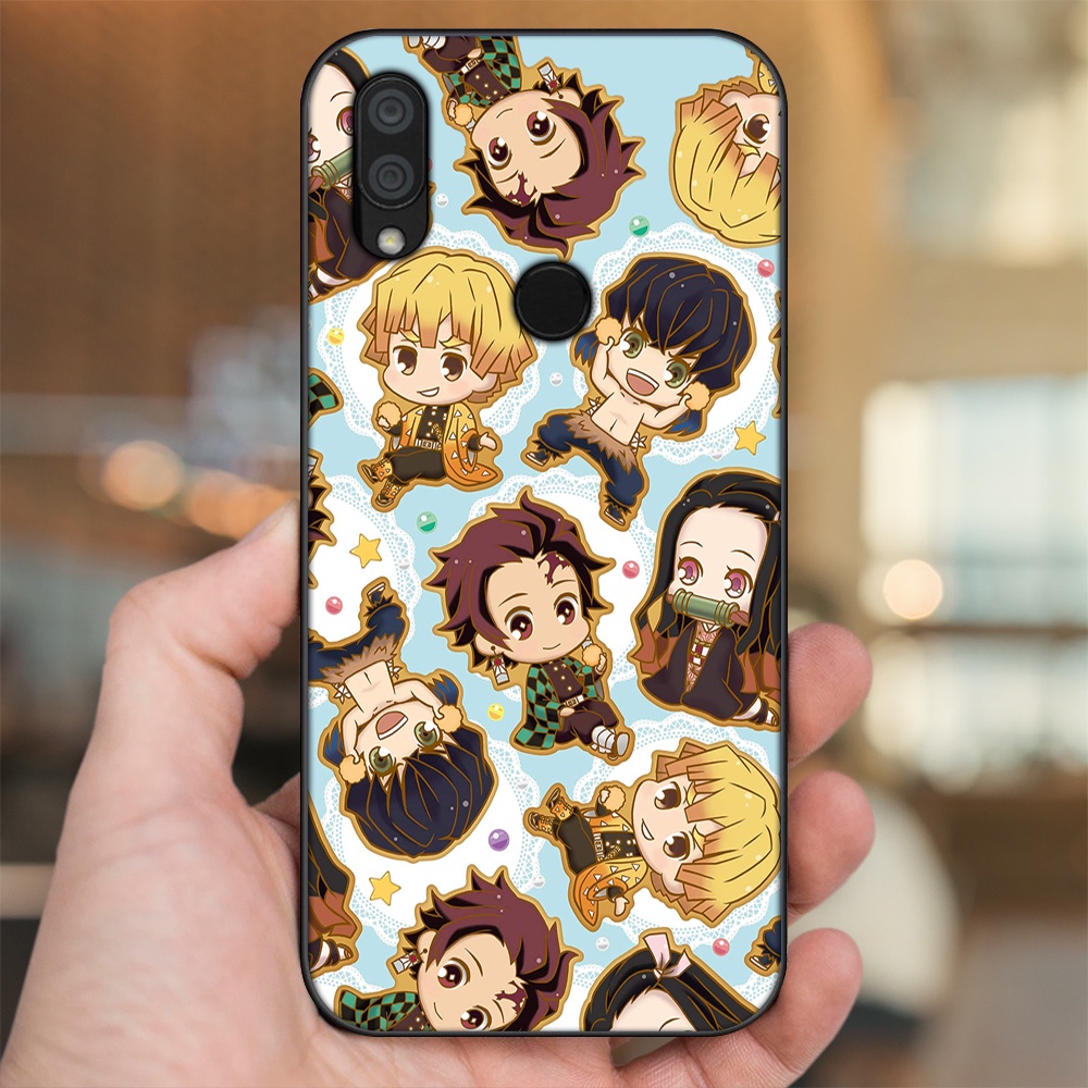 Ốp lưng Xiaomi Redmi 7 viền đen in hình Zenitsu Kimetsu no Yaiba