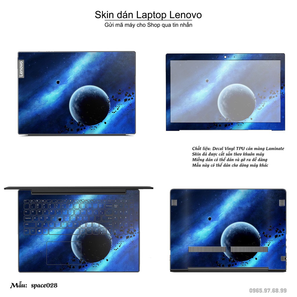 Skin dán Laptop Lenovo in hình không gian _nhiều mẫu 5 (inbox mã máy cho Shop)