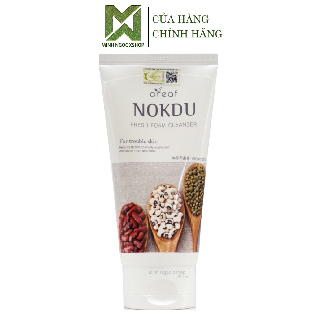 Sữa rửa mặt BEBECO Oreaf Nokdu Fresh Foam Cleanser 150ml