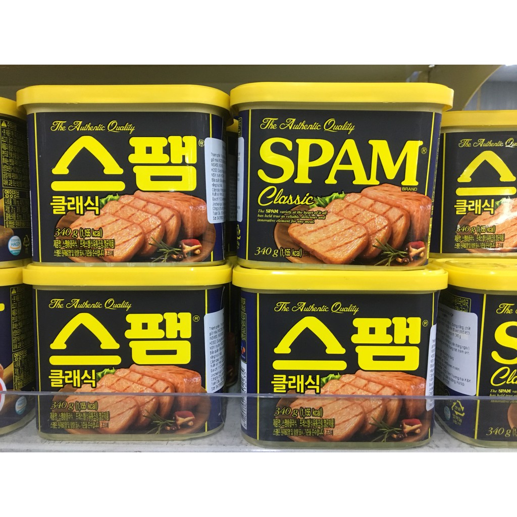 Thịt Hộp Spam CJ  Classic 200gr/ 340gr Hàn Quốc