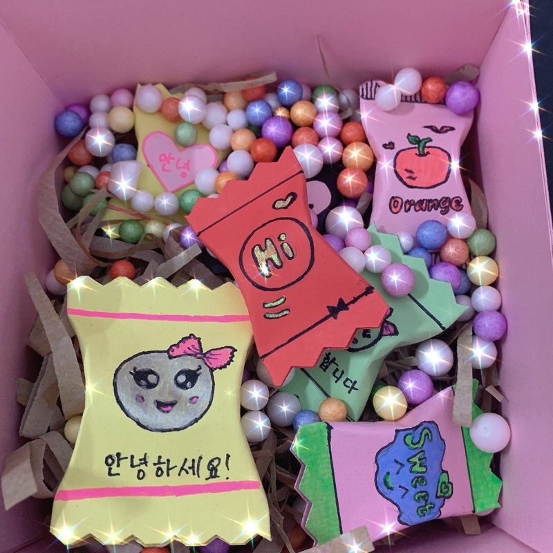 Kẹo giấy tình yêu độc nhất vô nhị handmade ( Sỉ từ 50c)