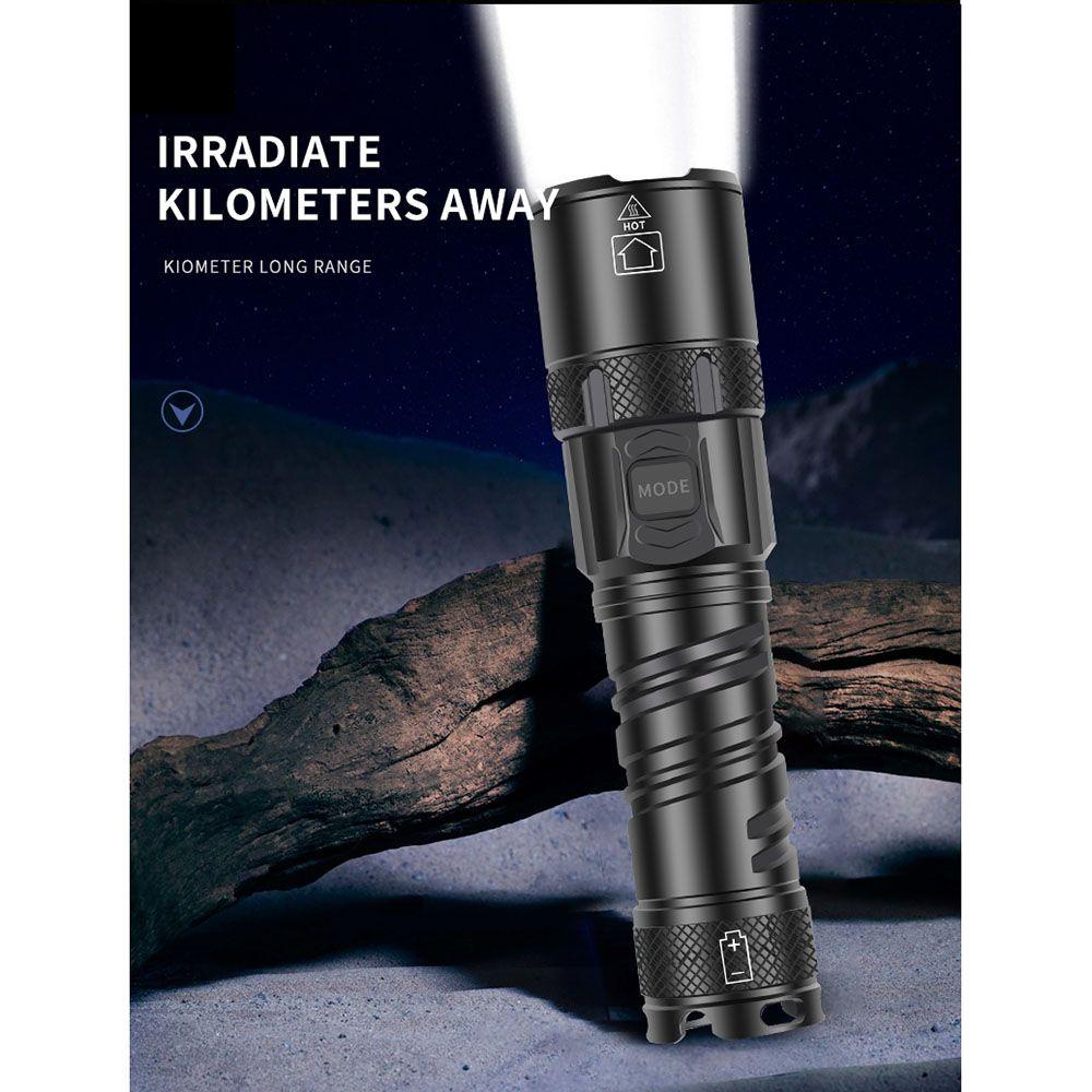 Đèn Pin Cầm Tay Xhp160 Sử Dụng Pin Sạc USB Tiện Lợi