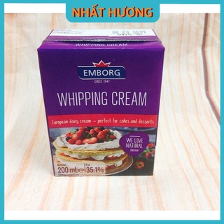 Kem Tươi Whipping Cream Emborg Loại 200ml
