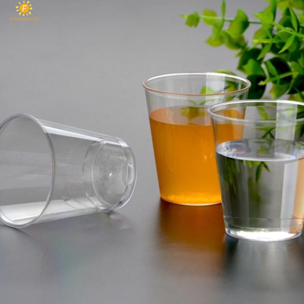 20pcs 30ml Cốc Nhựa Trong Suốt (nhỏ) thân thiện với môi Đảng rượu vang kính cốc Dùng Một Lần/nước cup/Đồ Uống cup /Mini Cup/Thử Nghiệm Cup/Lấy Mẫu cốc nhựa FLOWERDANCE