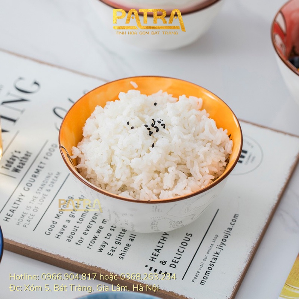 Bộ chén bát ăn cơm gia đình việt - gốm sứ decor dễ thương dành cho cả nhà