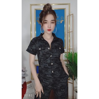 Set đồ bộ lính có tay phối nút cá tính