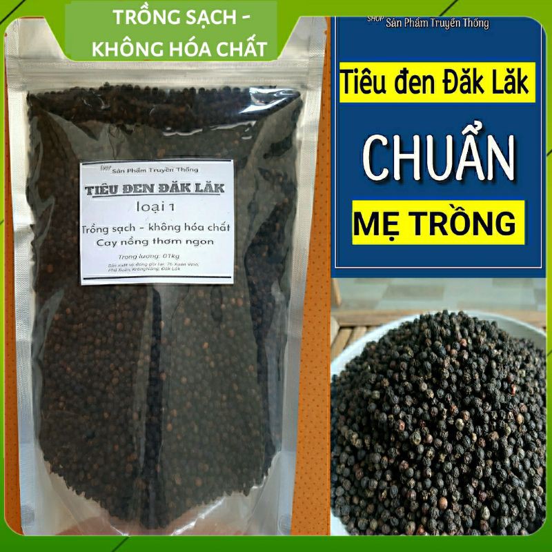 100G HẠT TIÊU ĐEN ĐĂK LĂK CAY NỒNG THƠM NGON -SẢN PHẨM TRUYỀN THỐNG-TIÊU SẠCH NGUYÊN CHẤT KHÔNG HÓA CHẤT AN TOÀN SỬ DỤNG