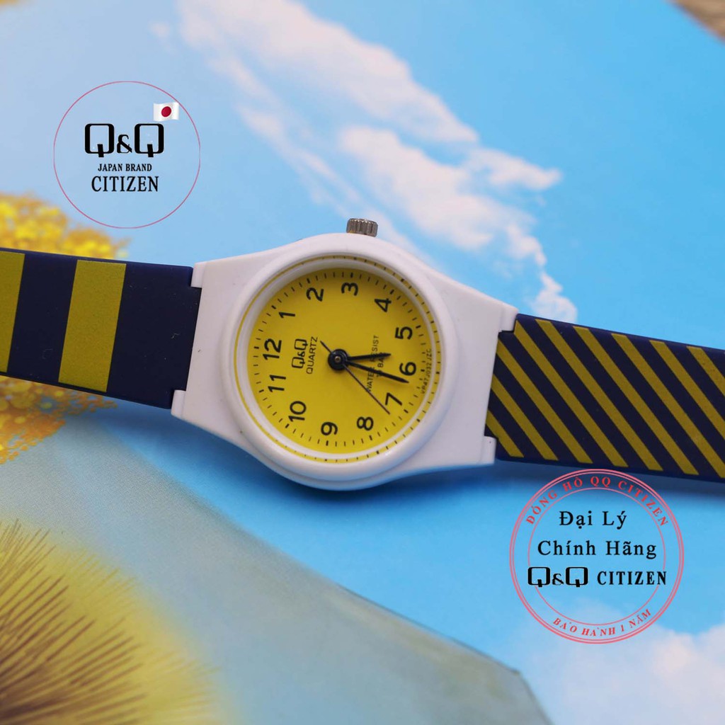 Đồng hồ nữ thời trang Q&amp;Q Citizen VP47J032Y dây nhựa thương hiệu Nhật Bản