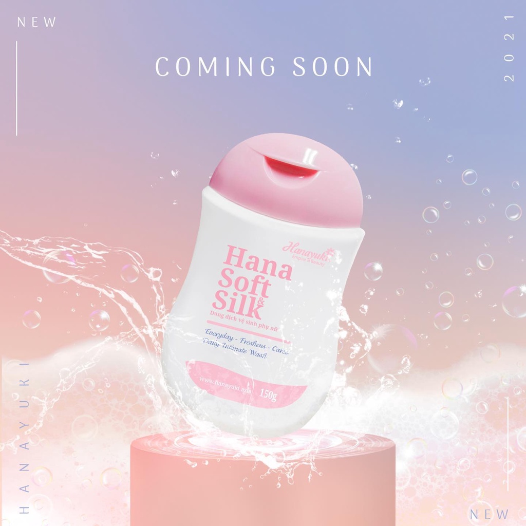 [Chính hãng] Dung dịch vệ sinh Hanayuki màu hồng VB Soft Silk - ddvs Hana phiên bản mới