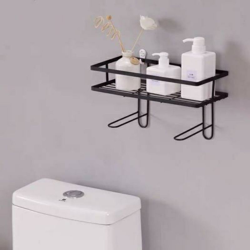 Kệ sắt sơn tĩnh điện gác bồn cầu đựng đồ đa năng