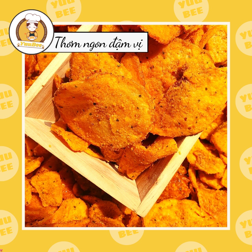Khoai tây lắc trứng muối 200g siêu giòn YUUBEE - Đồ ăn vặt Việt Nam - Ăn vặt YuuBee