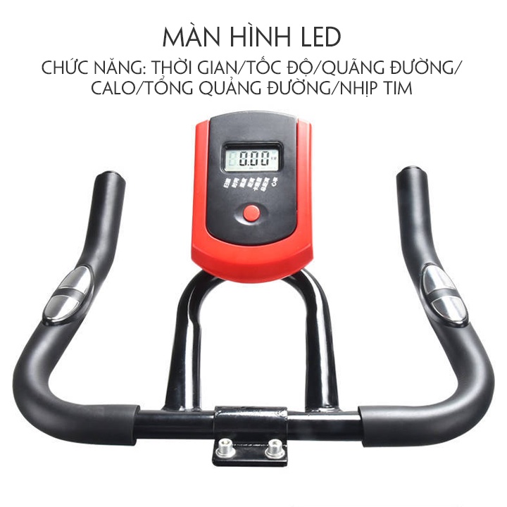 MÁY ĐẠP XE TẬP THỂ DỤC TẠI NHÀ SPOST FINESS,CÓ ĐỒNG HỒ CẢM BIẾN ĐO QUÃNG ĐƯỜNG,NHỊP TIM,MẪU MỚI HIỆN ĐẠI