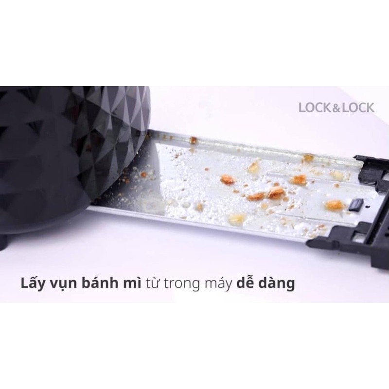 Máy nướng bánh mì Lock&Lock EJB222BLK