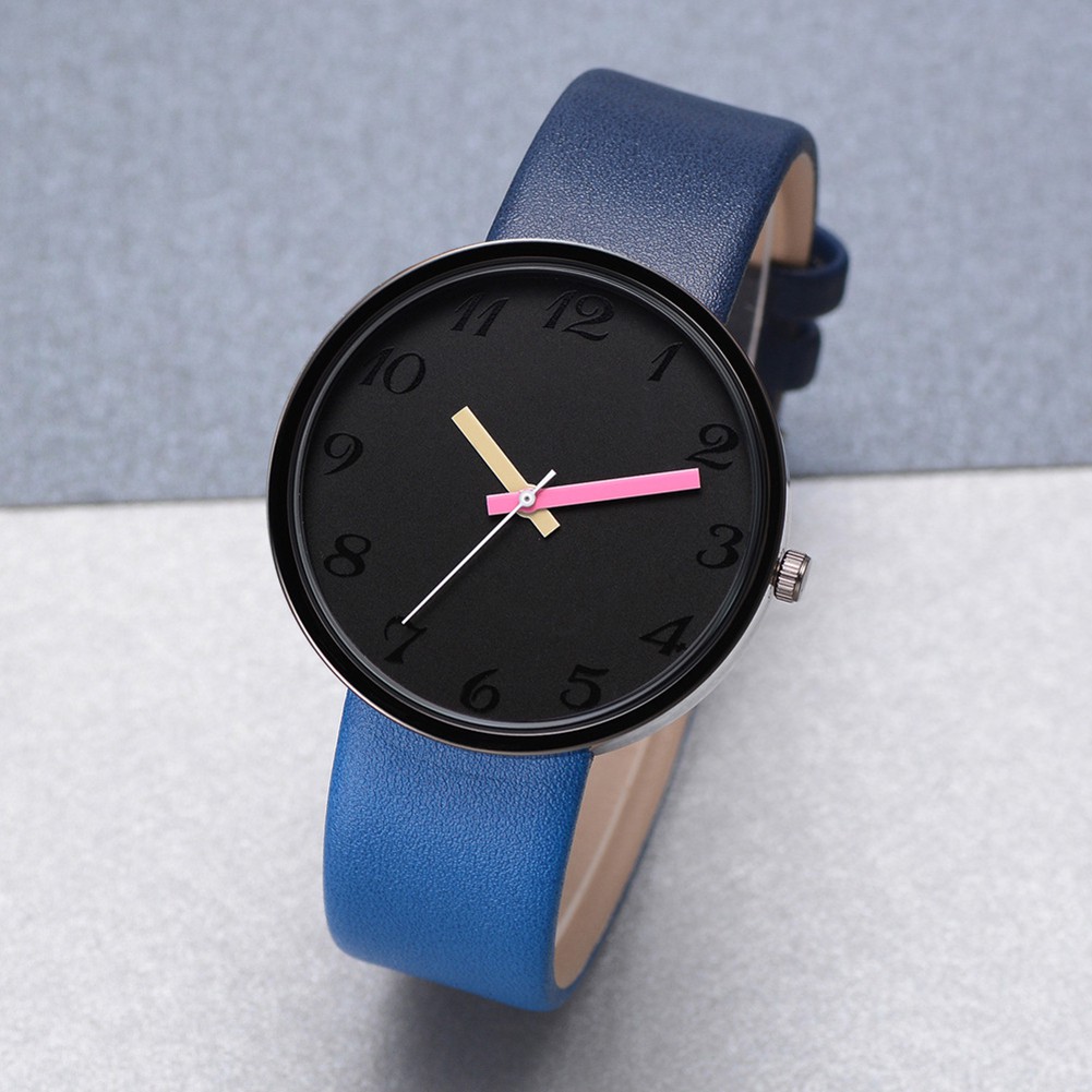 Đồng Hồ Analog Máy Quartz Dây Giả Da
