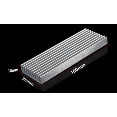 Tản Nhiệt Thanh 30x15x100MM, Nhôm Tản Nhiệt Dài Tản Nhiệt Linh Kiên Mạch Điện