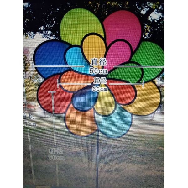 Chong chóng 2 lớp.Cầu vồng 8 cánh