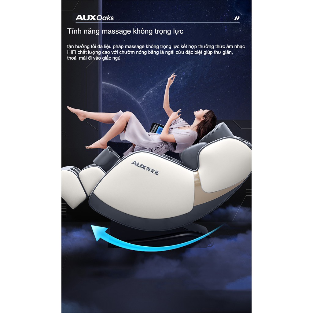 Ghế massage thông minh thế hệ mới AUX Oaks LS-X5 Massage toàn thân, bảo hành chính hãng