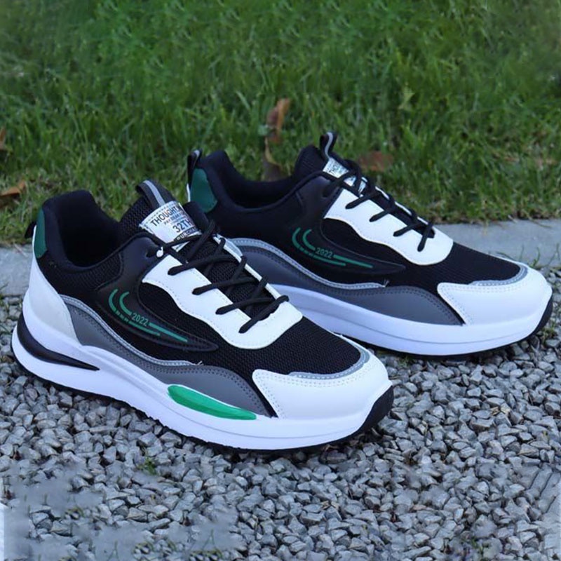 Giày sneaker Phối Lưới Thoáng Khí Phong Cách Thời Trang Mới 2022 Cho Nam Giới