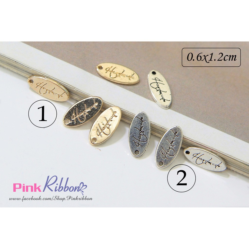Bảng chữ handmade oval nhí mạ vàng L1 - Set 5c
