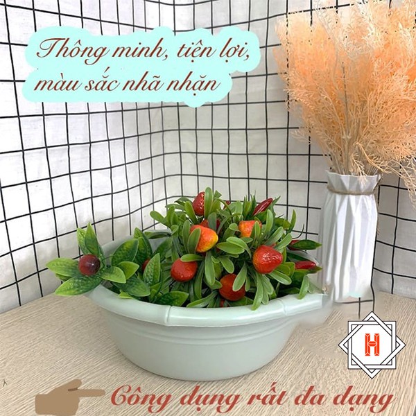 Chậu Song Long đốt Trúc mã 2851 { H }