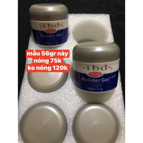 gel đắp ibd Chuyên dụng cho thợ nail Học phom đắp nâng cao” hũ 56 gr có 2 loại nóng và ko nóng”