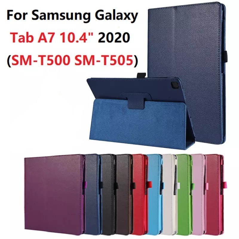 Bao da PU Bao da Flip Case cho Samsung Galaxy Tab A7 TabA7 10.4-inch SM-T500 T505 T503 T509 Bao da Bao da Bao da Bao da Máy tính bảng
