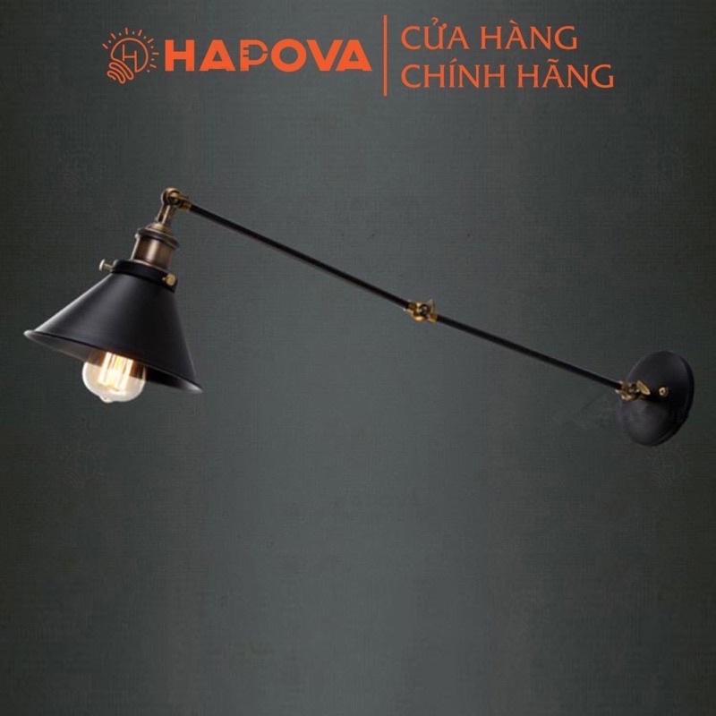 Đèn ngủ treo tường HAPOVA ASMER 0860 Kèm bóng Edison