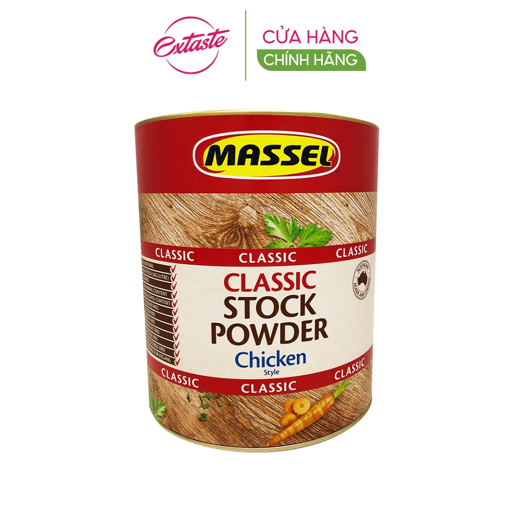 Bột nêm vị gà Massel Classic Stock Power Chicken Style không bột ngọt thơm ngon tiện lợi 2.5kg
