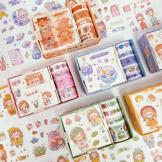 Bộ sticker dán trang trí sổ tay hình nhân vật dễ thương