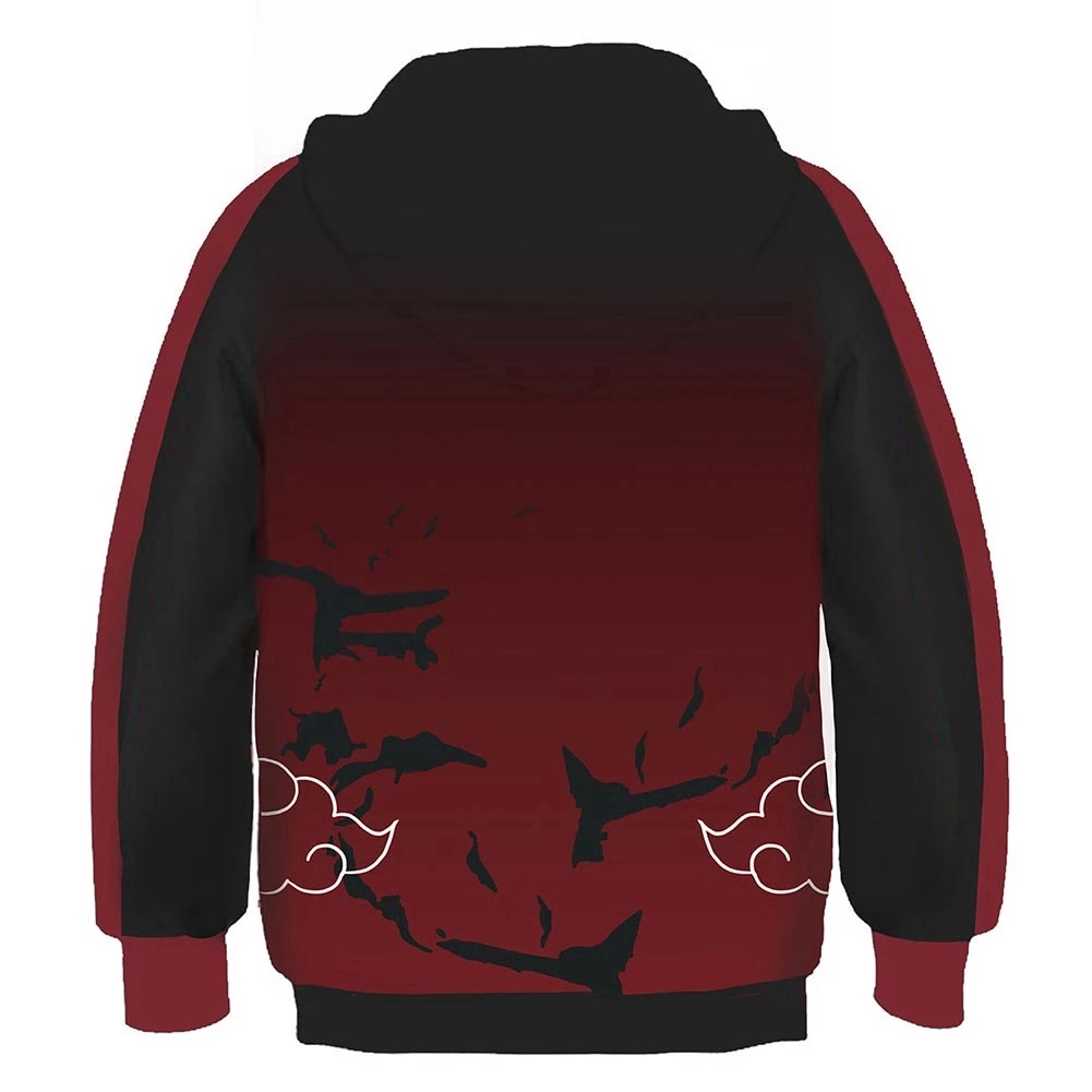 Áo khoác hoodie phong cách Naruto cho bé