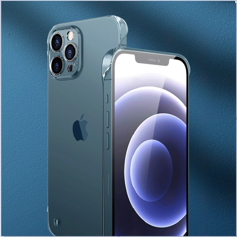Ốp Điện Thoại PC Cứng Trong Suốt Siêu Mỏng Không Viền Cho apple 13promax 12 11pro xsmax xr 7 8 plus