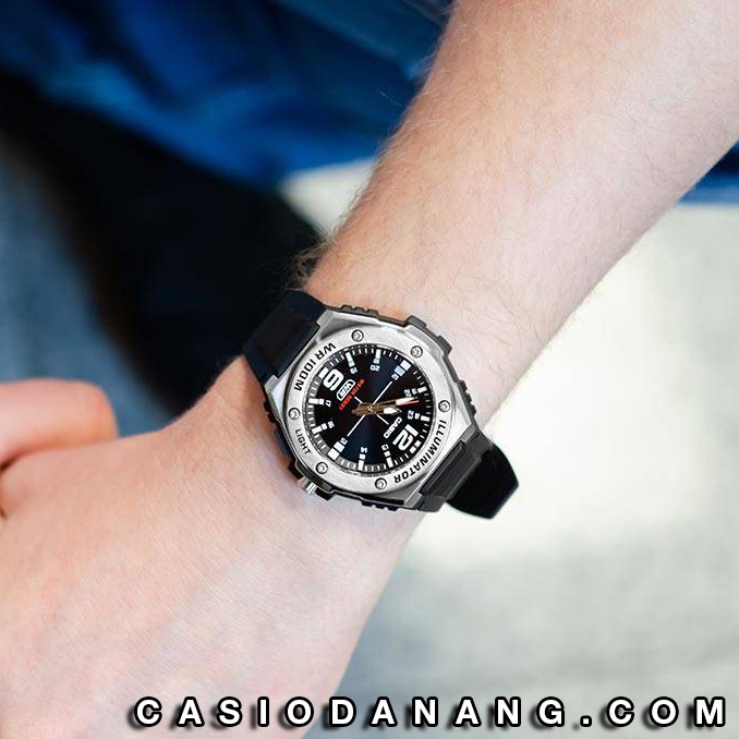 Đồng hồ nam dây nhựa Casio Standard chính hãng Anh Khuê MWA-100H-1AVDF (50mm)