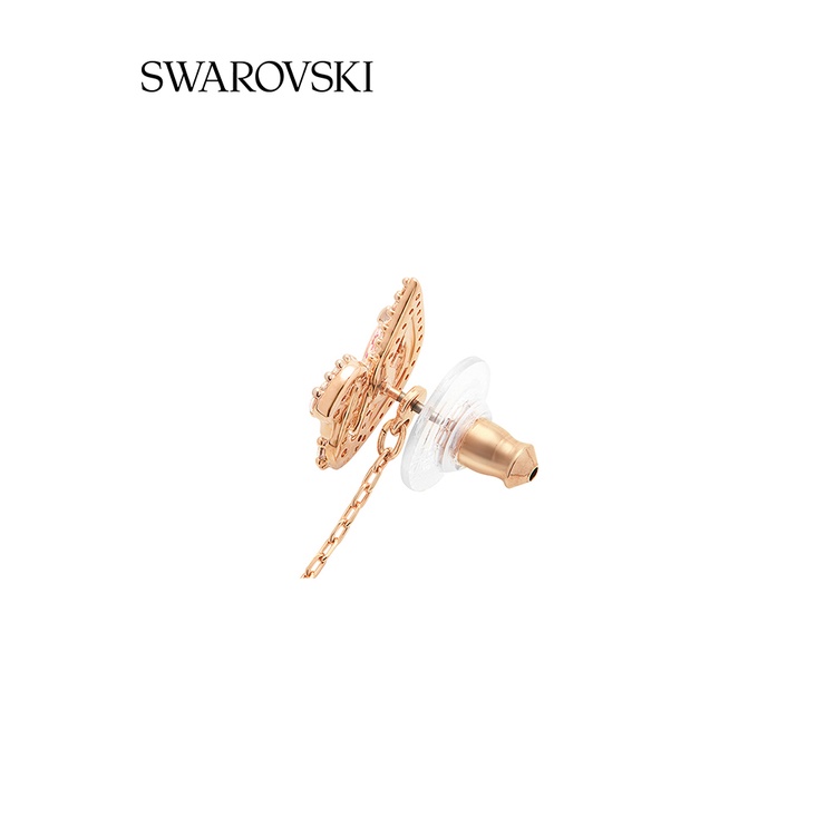 Swarovski Bông Tai Hình Thiên Nga Đính Đá Sang Trọng