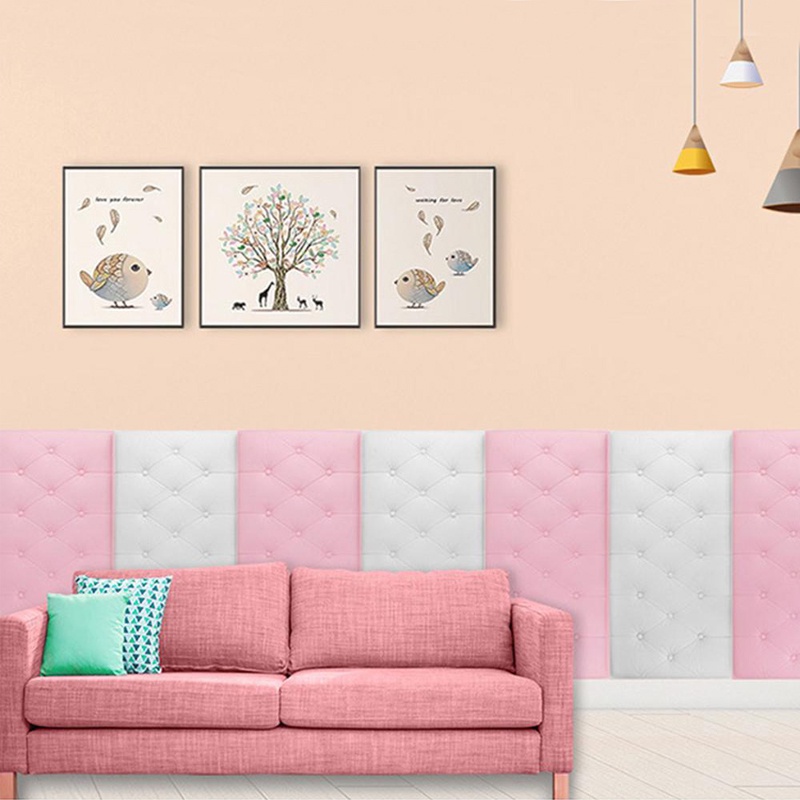 Giấy xốp dán tường 3D không thấm nước 30x60 cm