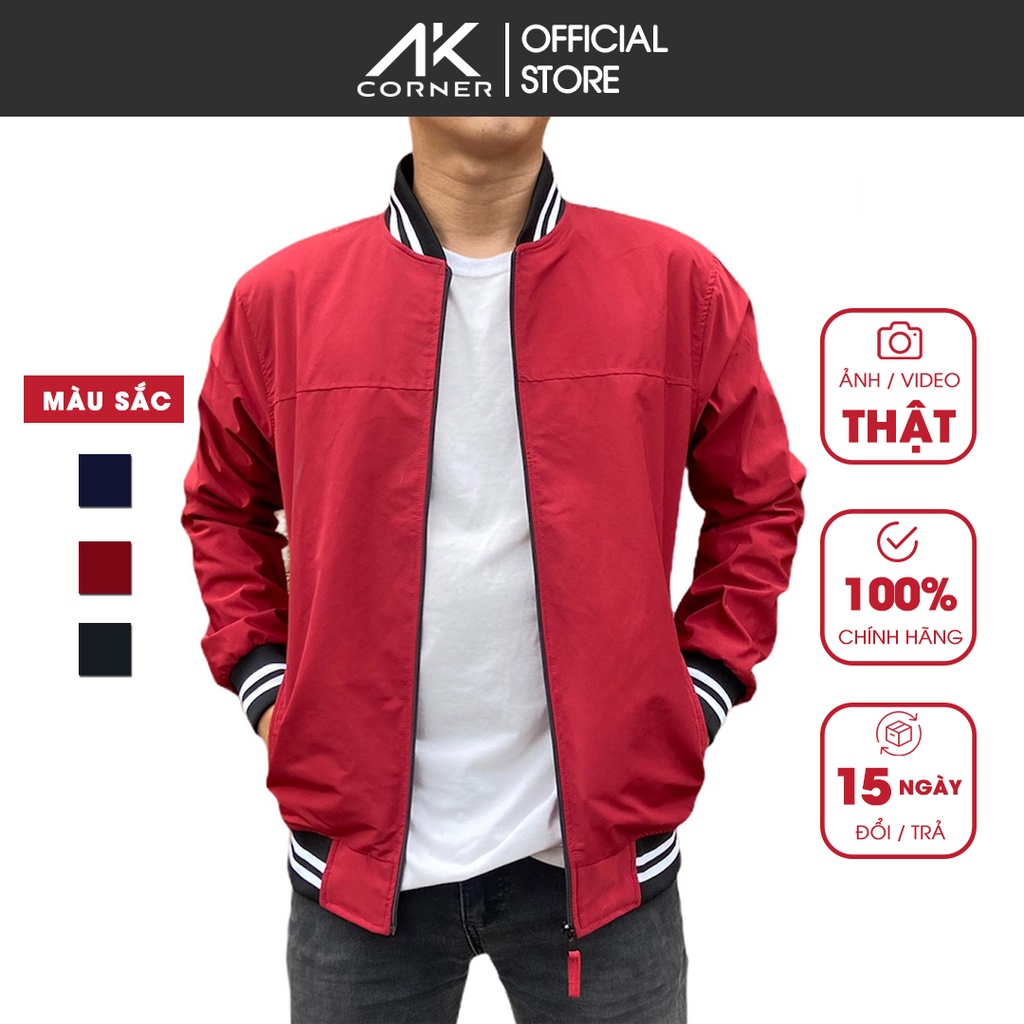Áo khoác Bomber Korea form đẹp, vải Xi Nhật cao cấp, bên trong có lớp hút ẩm, thoáng mát, hợp thời trang