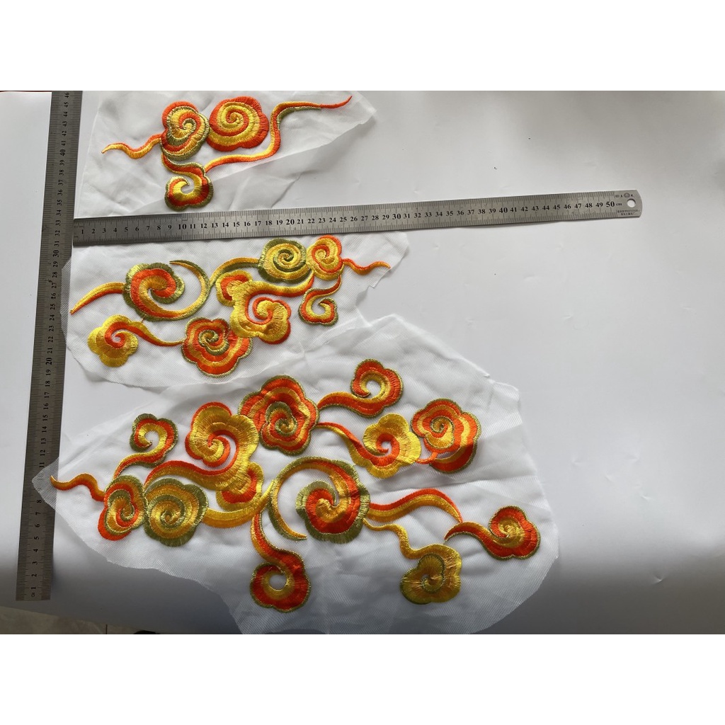 1 Miếng Vá Quần Áo Thêu Hình Đám Mây Thổ Cẩm Chất Lượng Cao