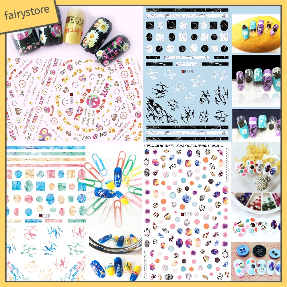 Tờ Miếng dán trang trí móng tay xinh xắn