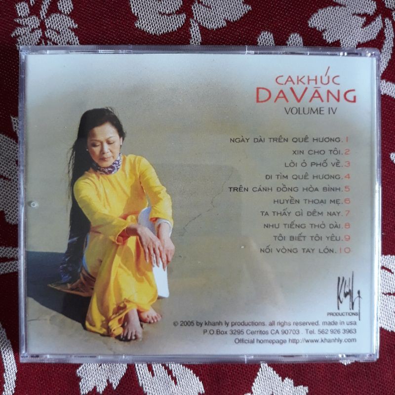 Bộ 4cd Khánh Ly ca khúc da vàng Mitsu phono