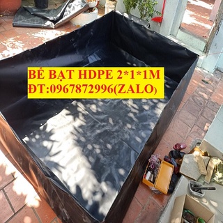 Bể bạt hdpe nuôi ốc,lươn,..kt 2x2x0,5m