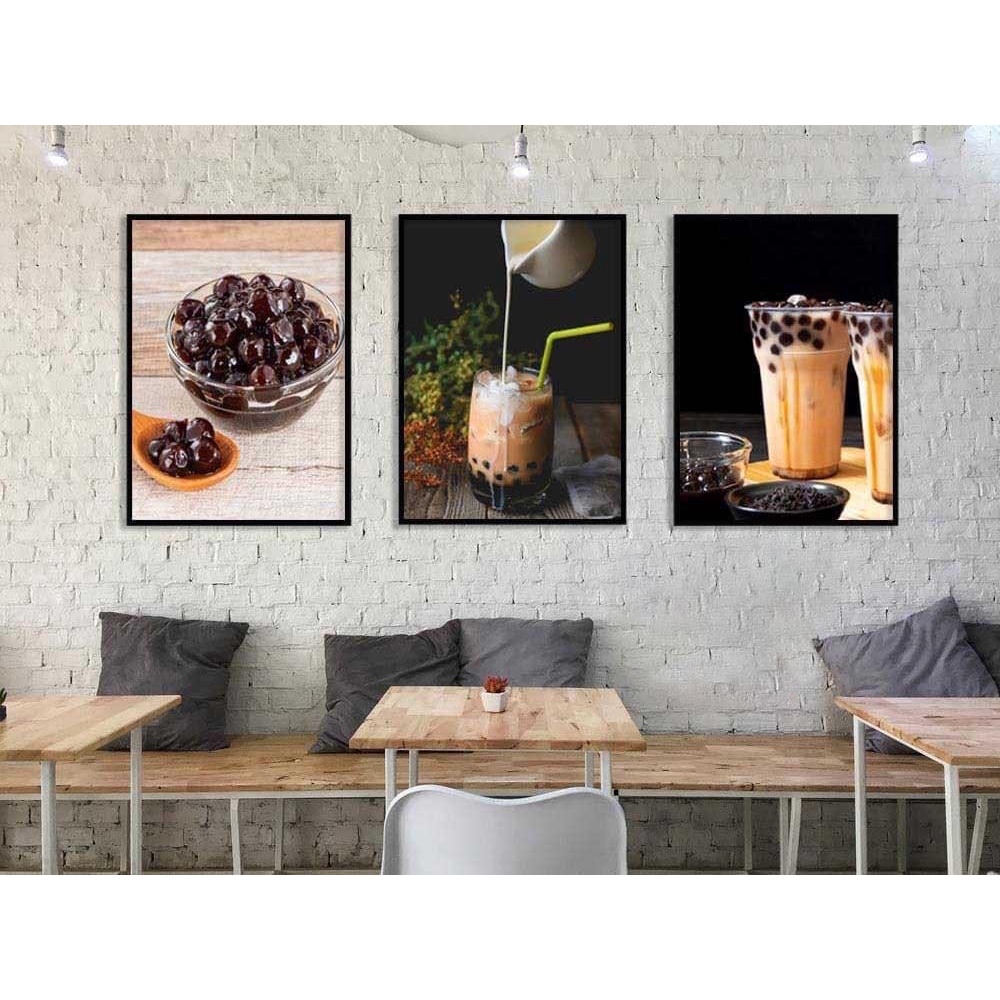 Tranh treo quán Cafe,  tranh vải canvas có khung treo 🍅GIÁ SỐC🍅