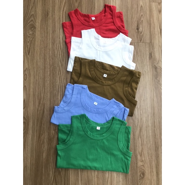 Áo ba lỗ áo sát nách chất cotton xuất dư cho bé