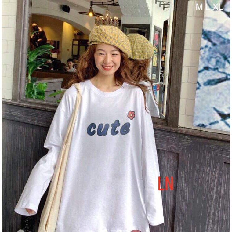 [FREESHIP ĐƠN TỪ 50K] Áo thun Cute hoa ngực tay suông LNG1119
