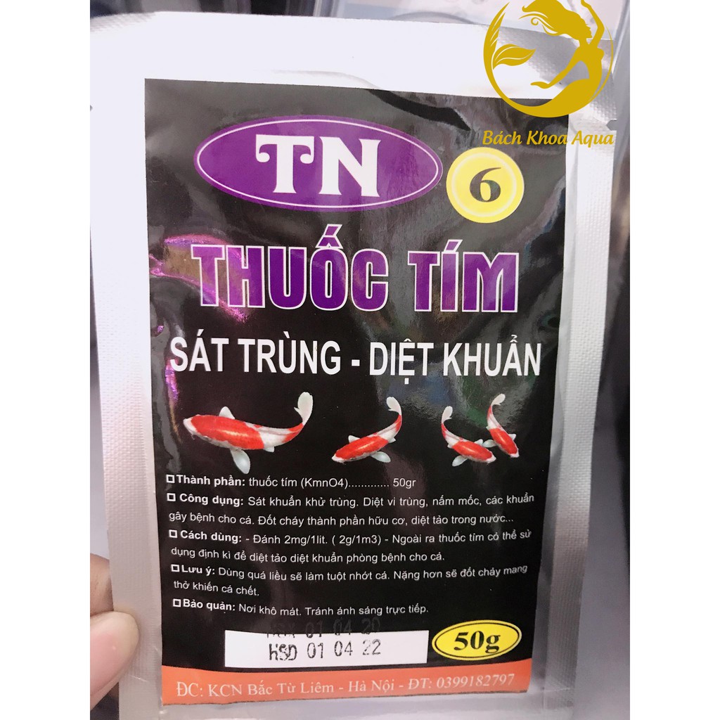 Thuốc tím gói 50g (KMNO4)