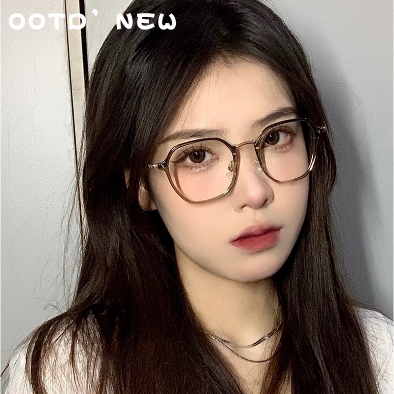 Mắt Kính TR90 Gọng Tròn Chống Bức Xạ Ánh Sáng Xanh Thời Trang Cho Nam Và Nữ