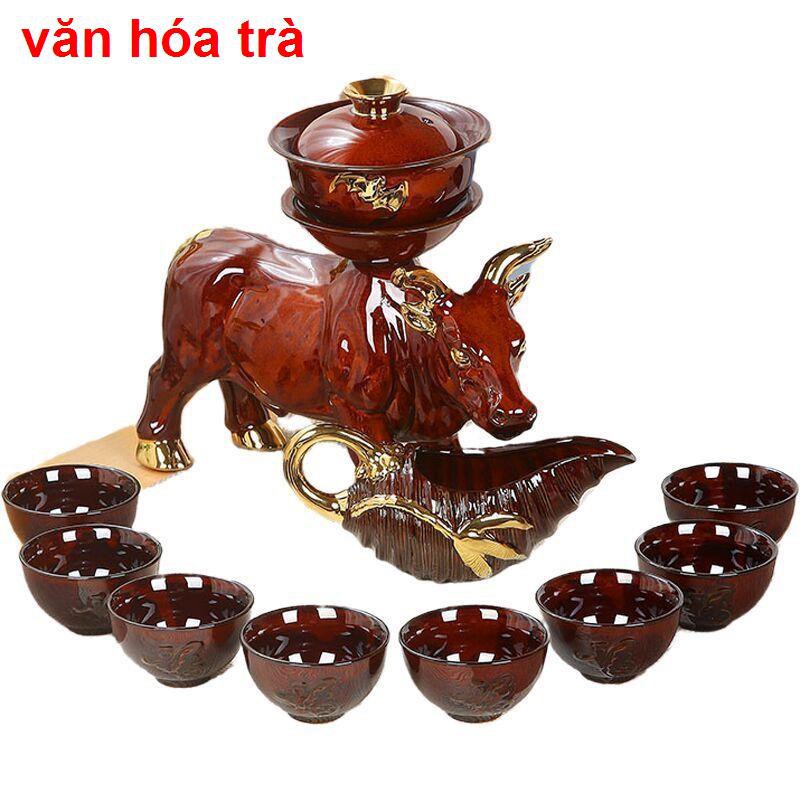 Zisha Lazy Tea Set Home Đơn giản và hiện đại Pha trà tự động theo phong cách Retro Sáng tạo chống bỏng Tách Kung F