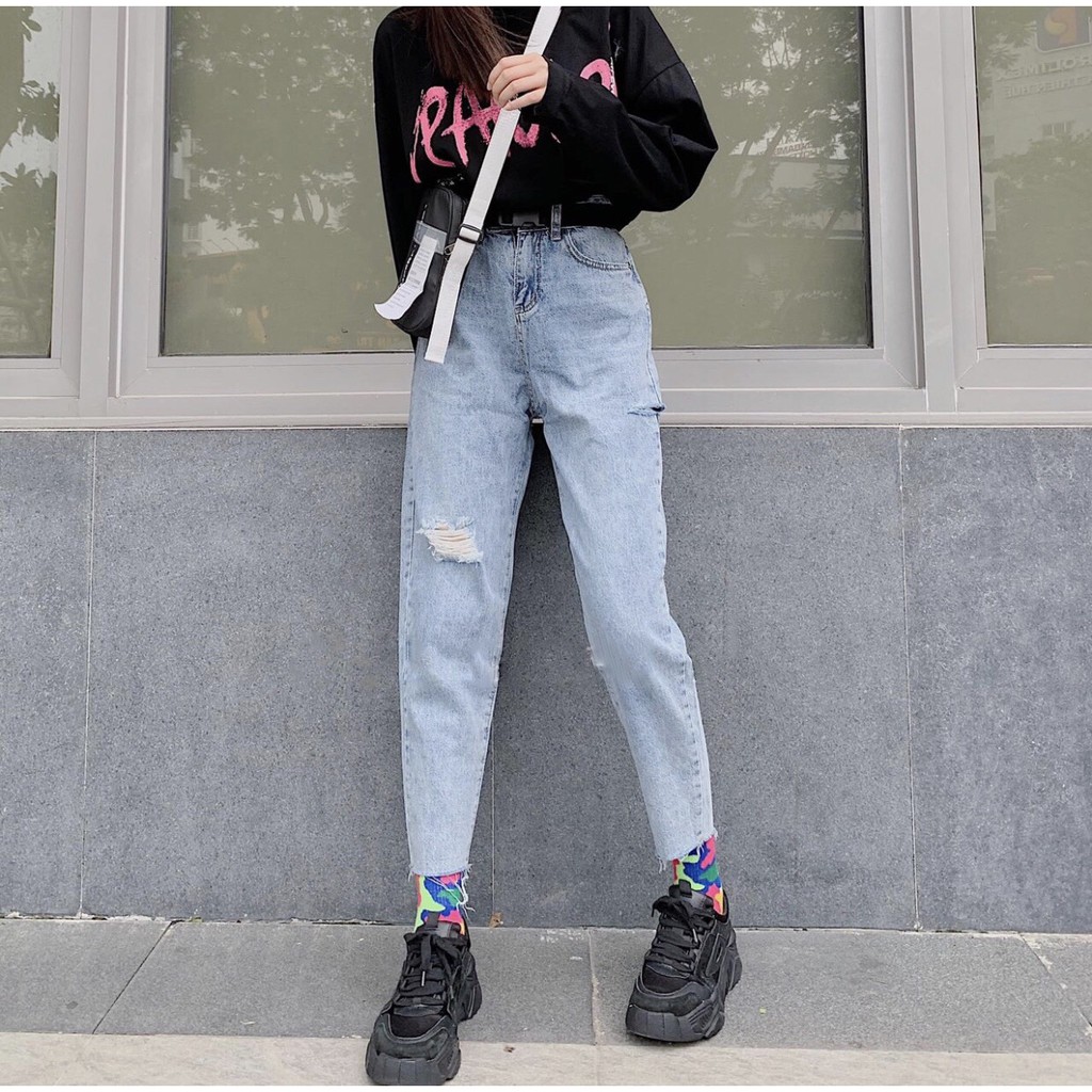 Quần JEAN DÀI 08 Ulzzang Nữ 1hitshop | BigBuy360 - bigbuy360.vn