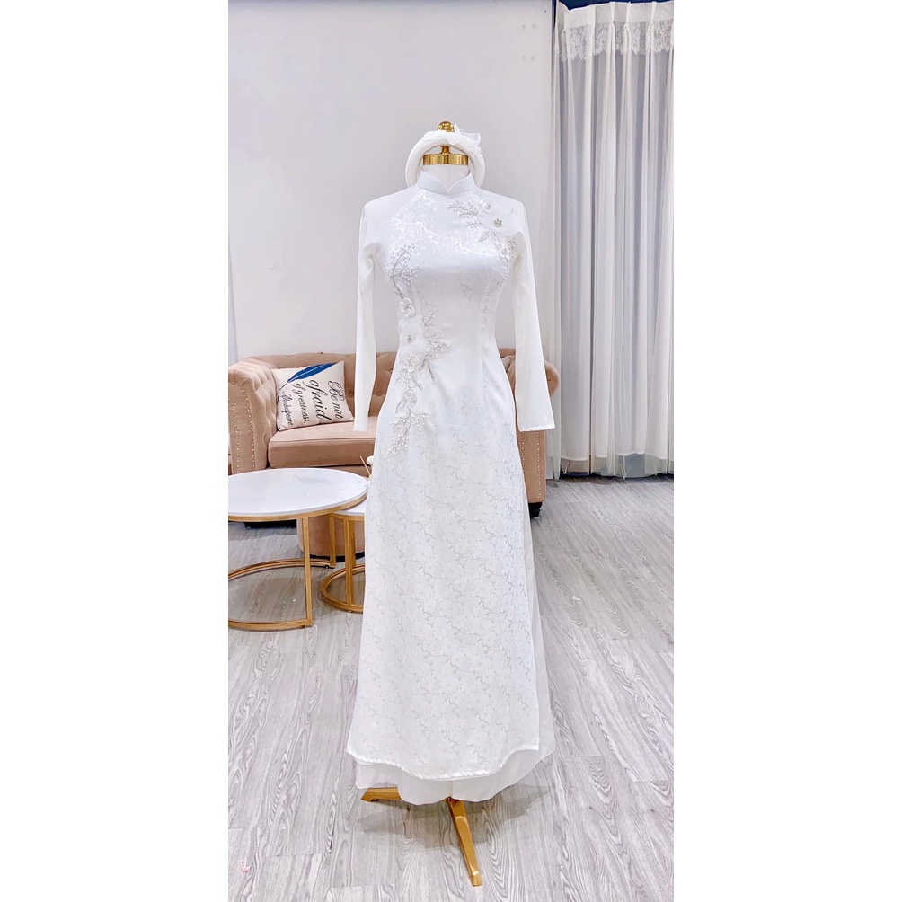 Áo Dài Cô Dâu Cưới Hỏi