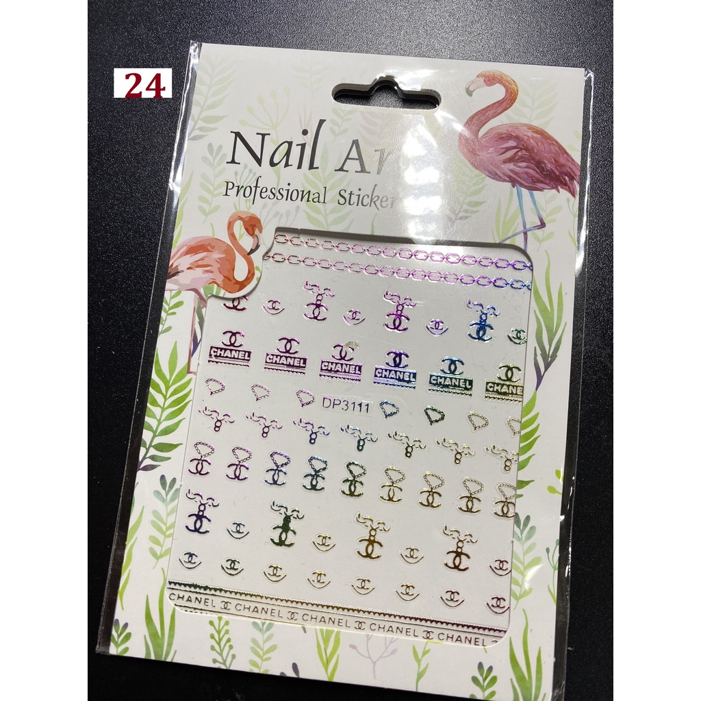 Sticker dán móng tay phản quang, Nail Sticker trang trí móng