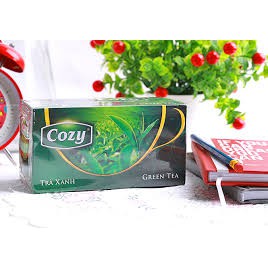 Trà túi lọc Cozy hương sen/ trà xanh 50g